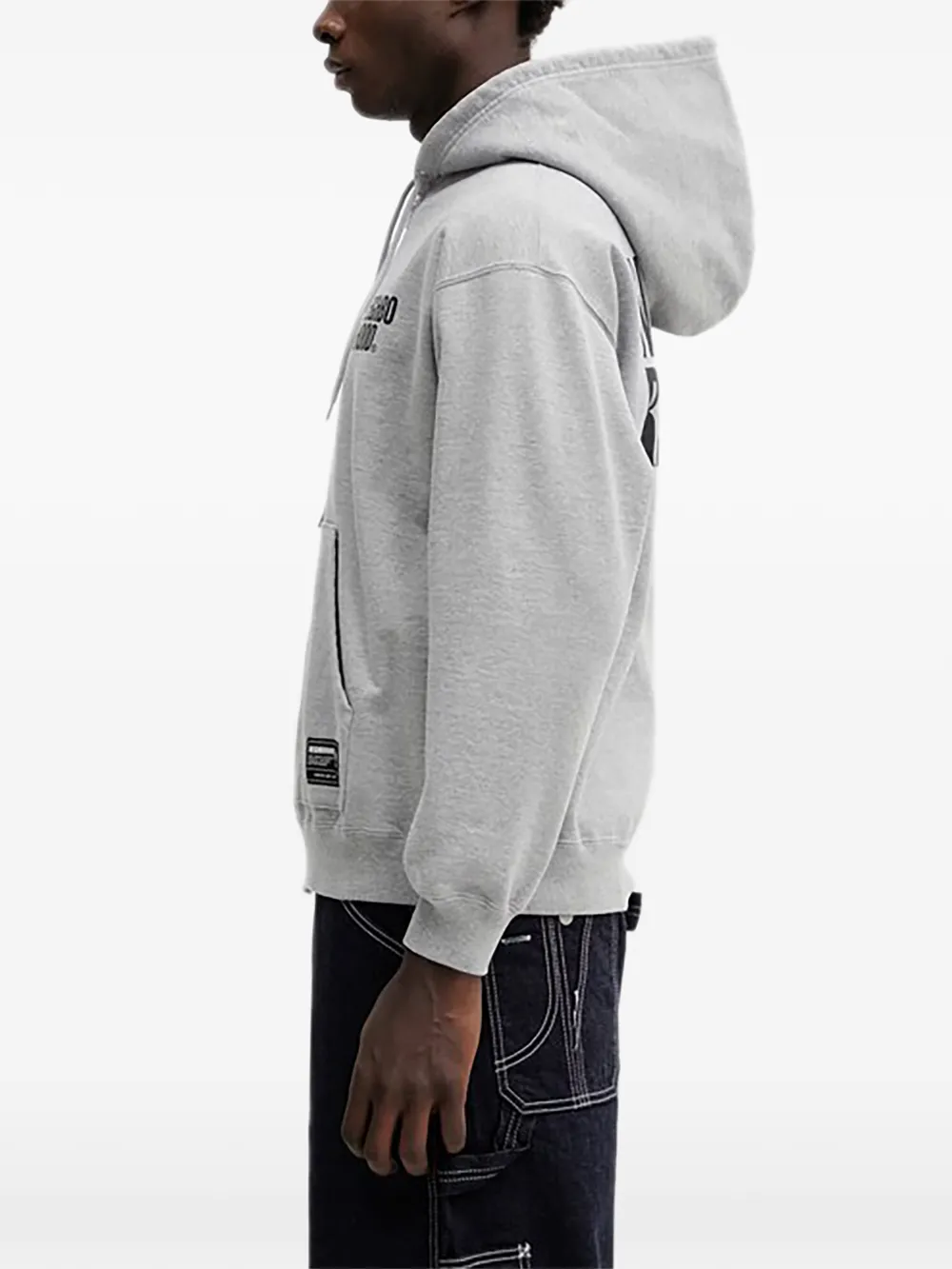 Neighborhood Sweater met rits en capuchon Grijs