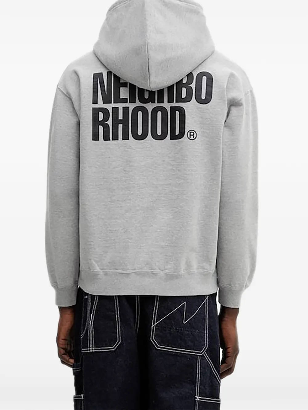 Neighborhood Sweater met rits en capuchon Grijs