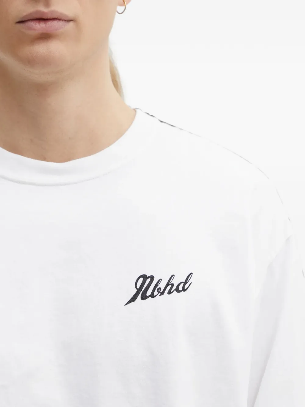 Neighborhood T-shirt met logoprint Wit