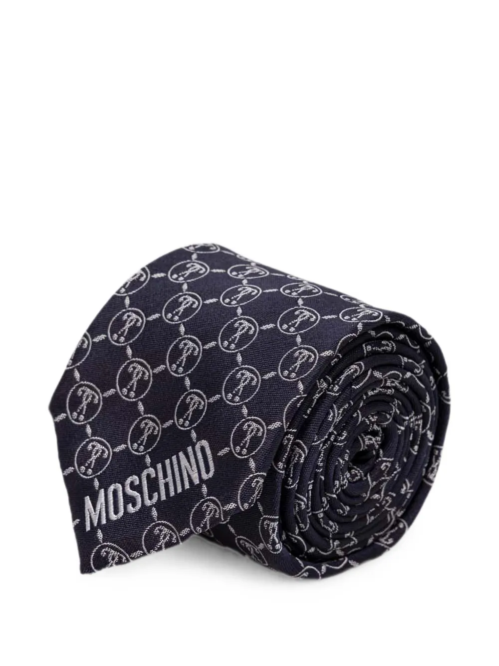 Moschino Gemusterte Krawatte - Blau