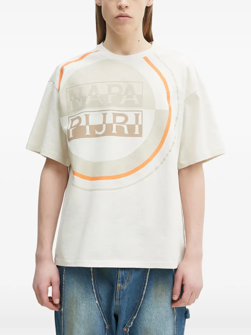 Napapijri S-Tusco logo-print T-shirt - Tons neutres Napapijri S-Tusco logo-print T-shirt - Tons neutres