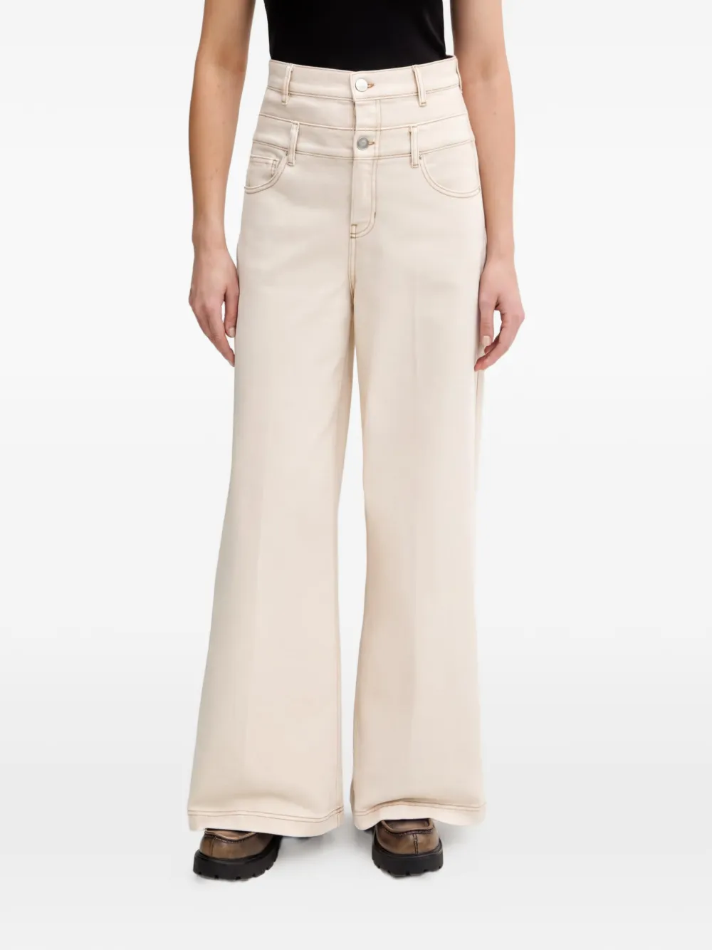 MUNTHE Rosh wide-leg jeans - Toni neutri