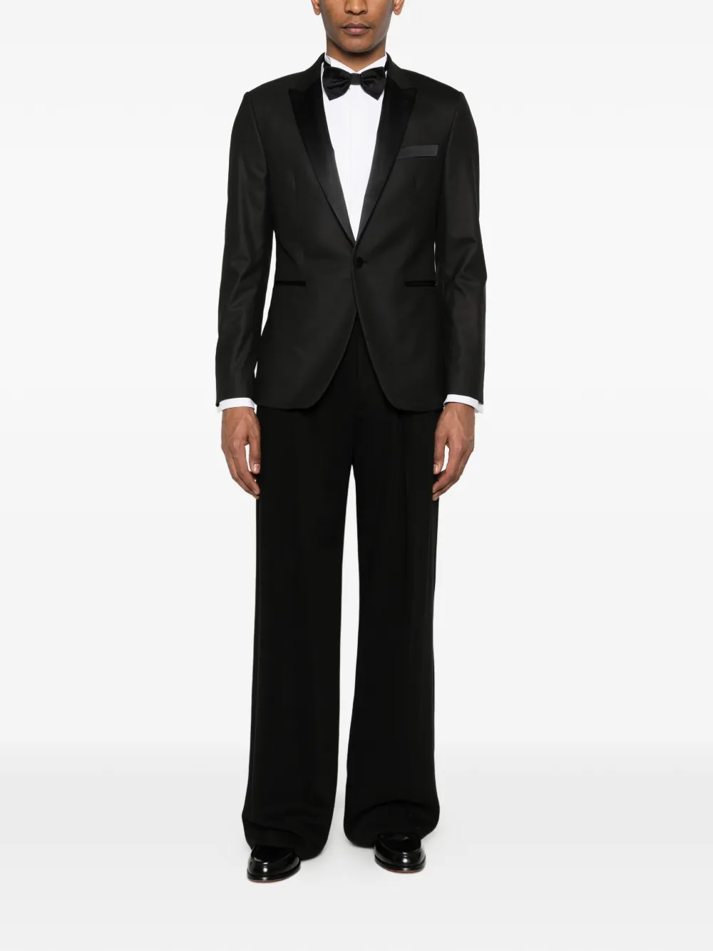  Reveres 1949 Peak-lapel Pocket Blazer - Black 