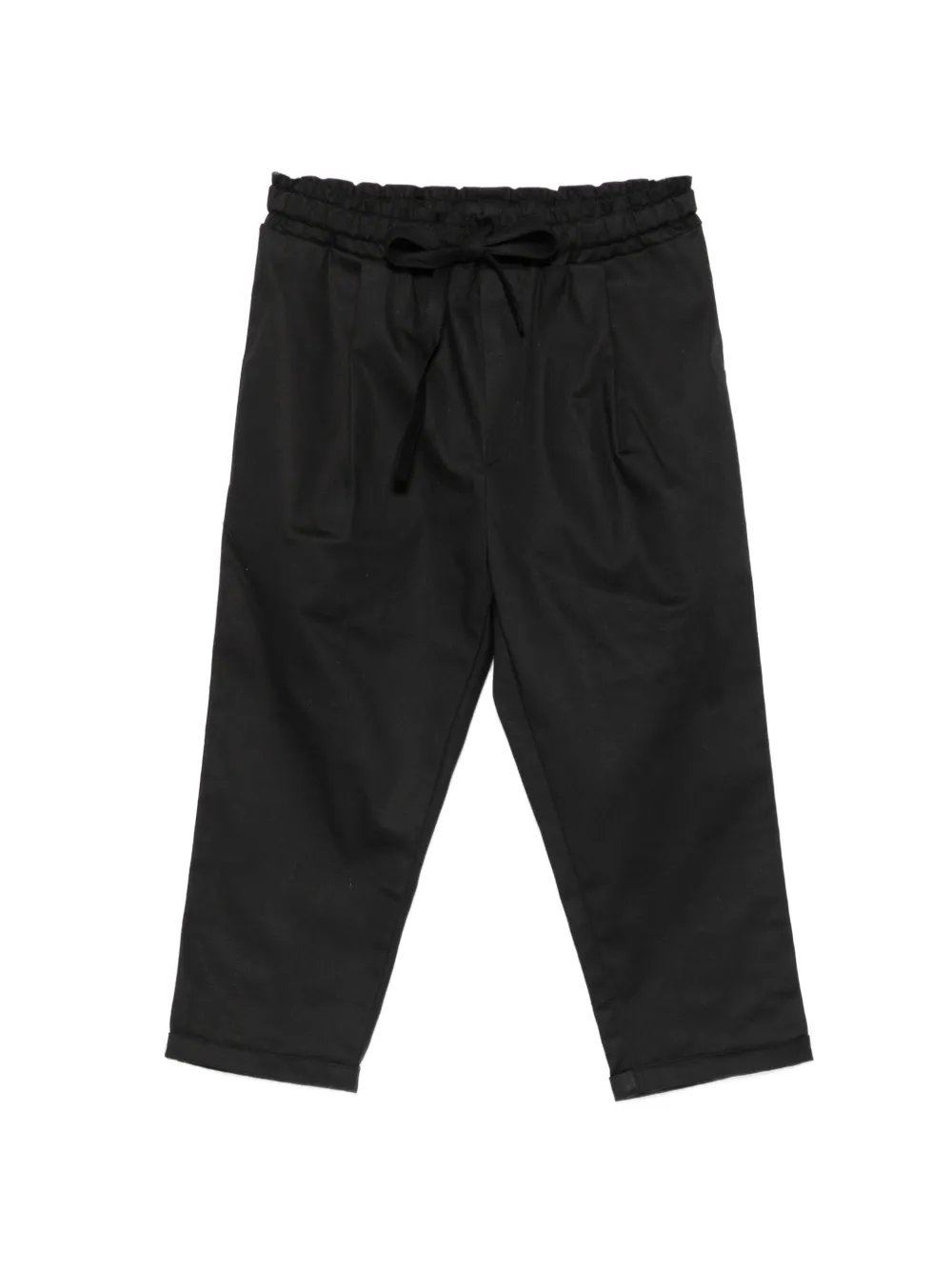 SUENOS Kidswear Marte drawstring pleated trousers - Nero