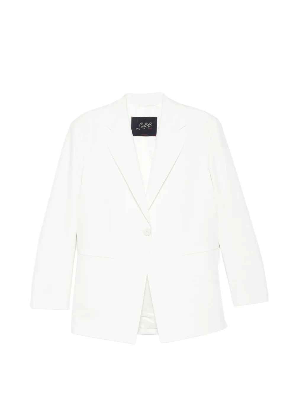 Seafarer Astro Single-breasted Blazer In White
