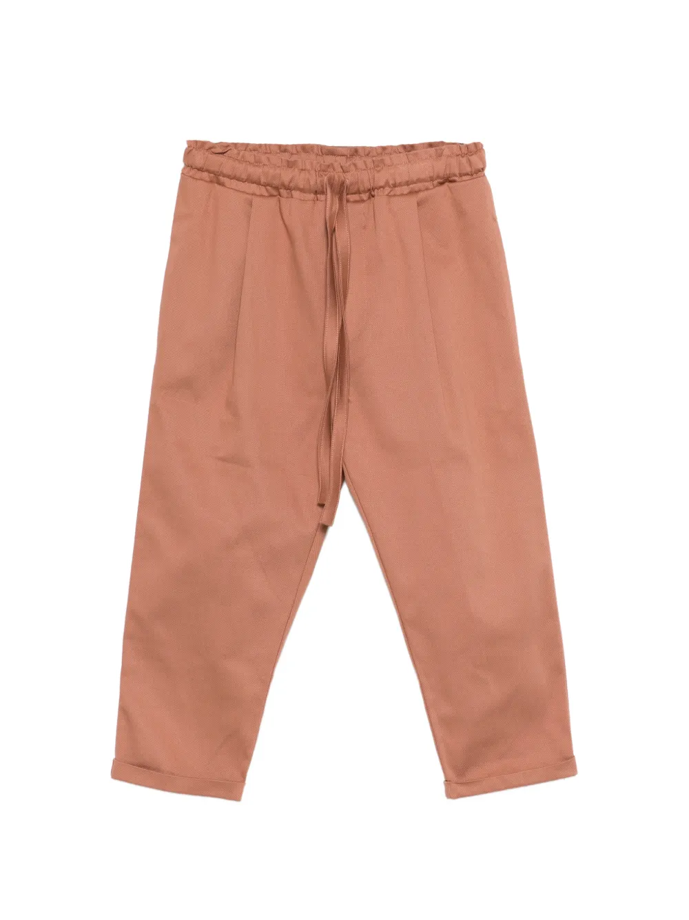 SUENOS Kidswear drawstring-fastening trousers - Marrone