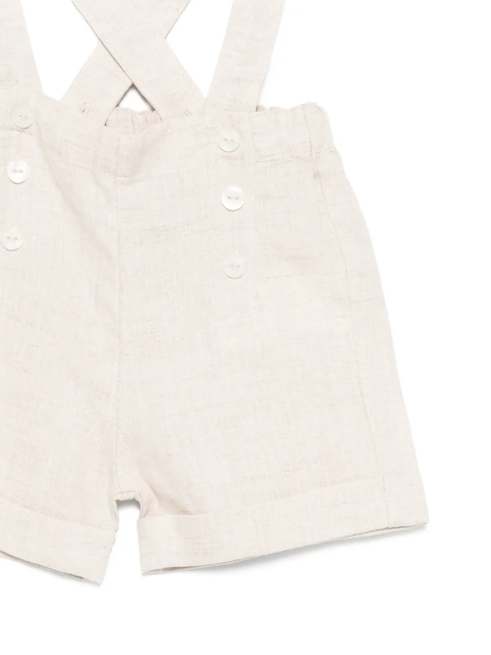  Tartine Et Chocolat Crisscross-strap Shorts - Neutrals 