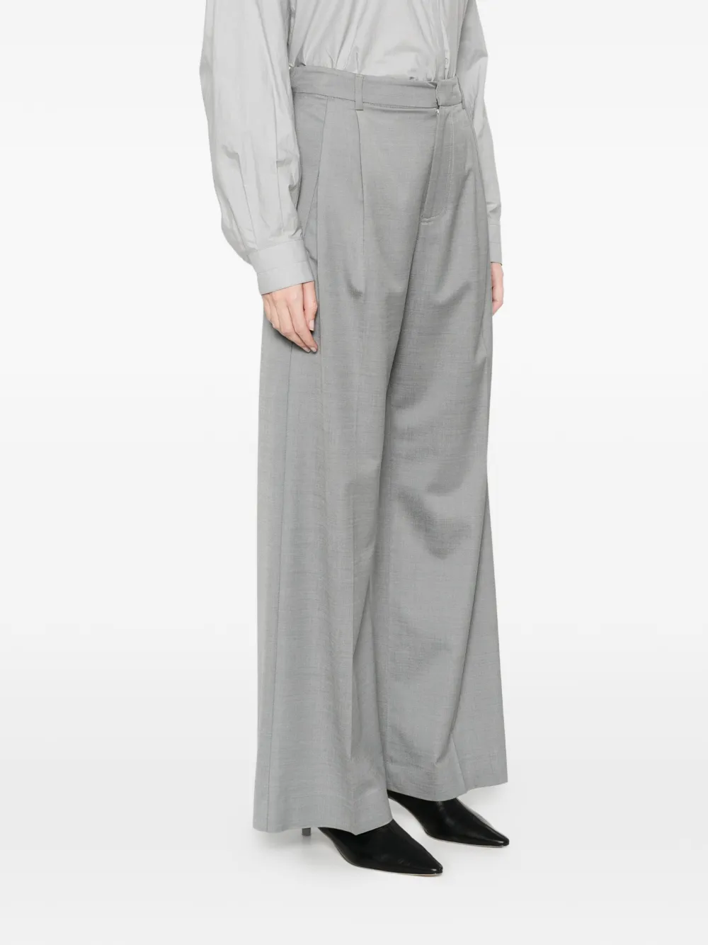  Tela Pleated Trousers - Grey 