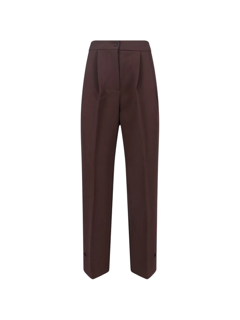 The Frankie Shop Doyer pleated trousers - Marrone
