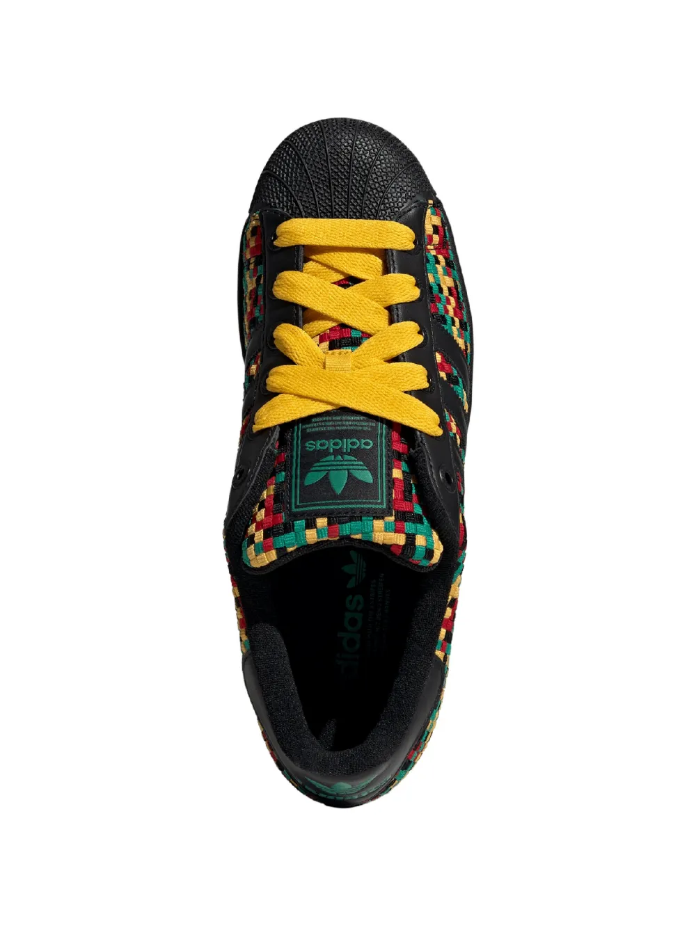adidas x Bob Marley Superstar II geweven sneakers Zwart
