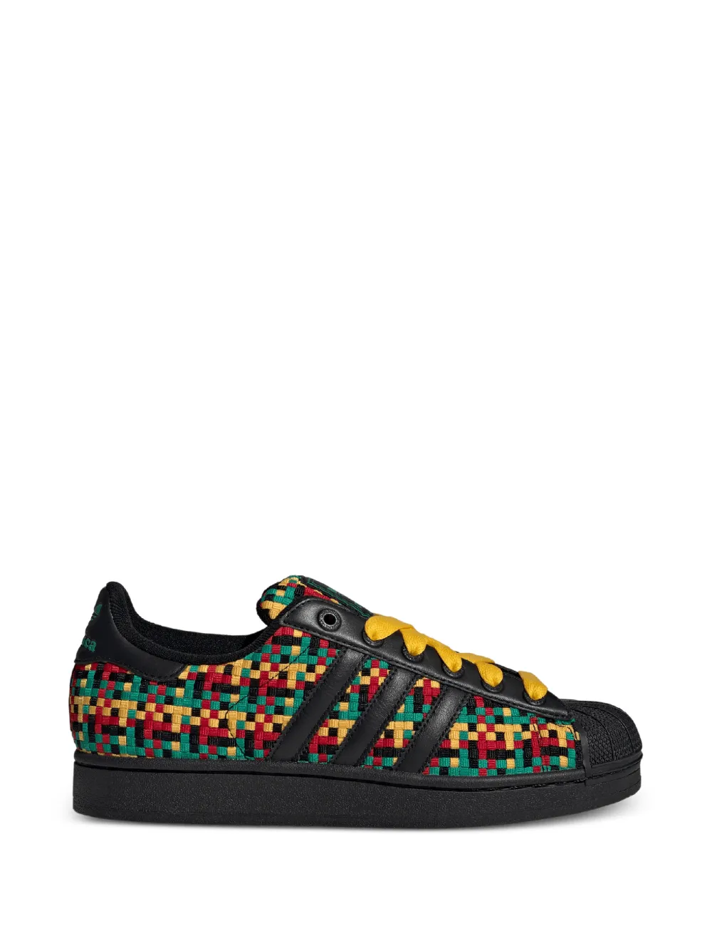 adidas x Bob Marley Superstar II woven sneakers - Nero