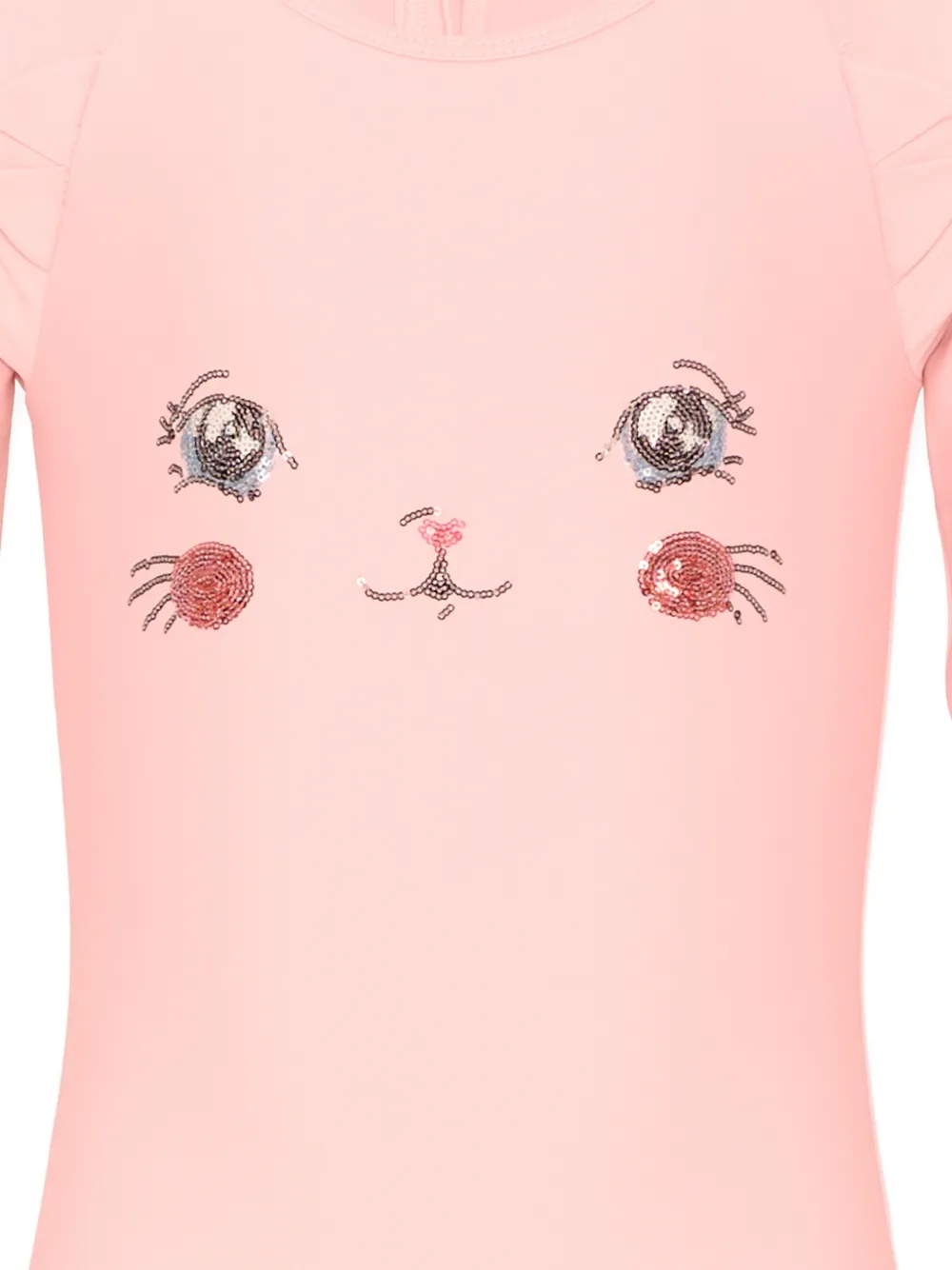  Konges Sløjd Embellished Long-sleeve Swimsuit - Pink 