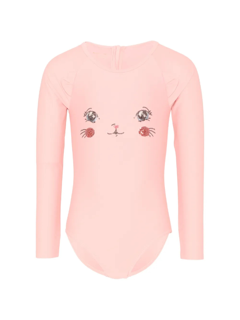 Konges Sløjd embellished long-sleeve swimsuit - Rosa