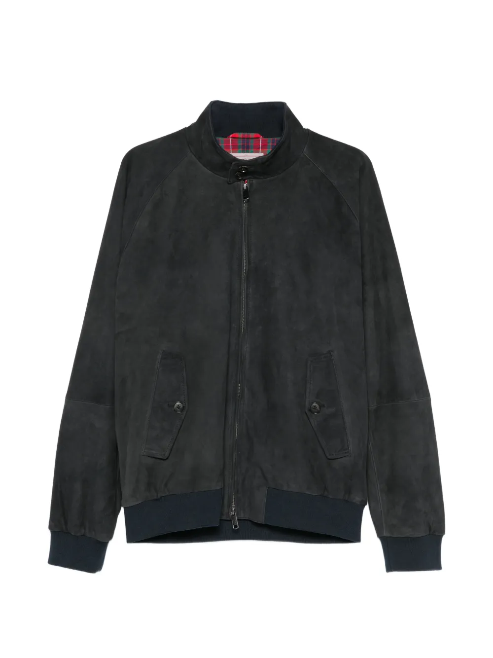 Baracuta zip-up suede jacket - Blu