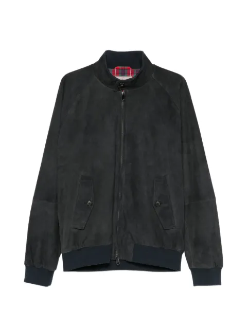 Baracuta zip-up suede jacket