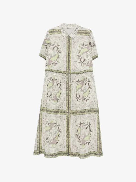 Tory Burch cinched cotton zip dress