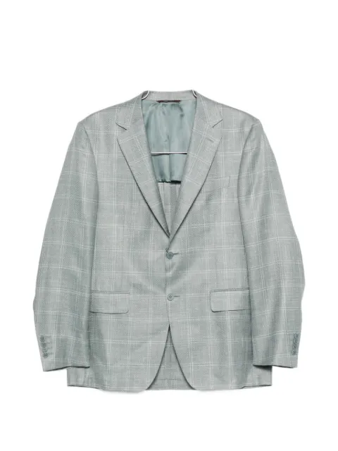Canali check button blazer
