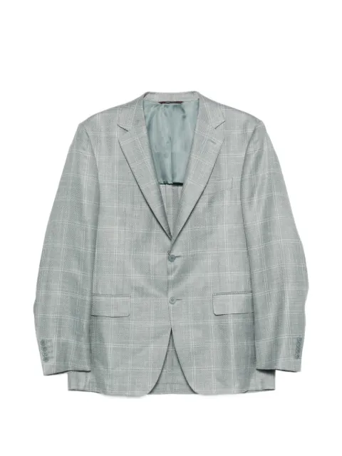 Canali check button blazer