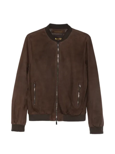 Moorer suede bomber jacket