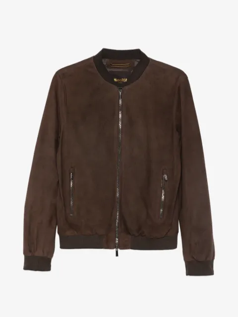 Moorer suede bomber jacket