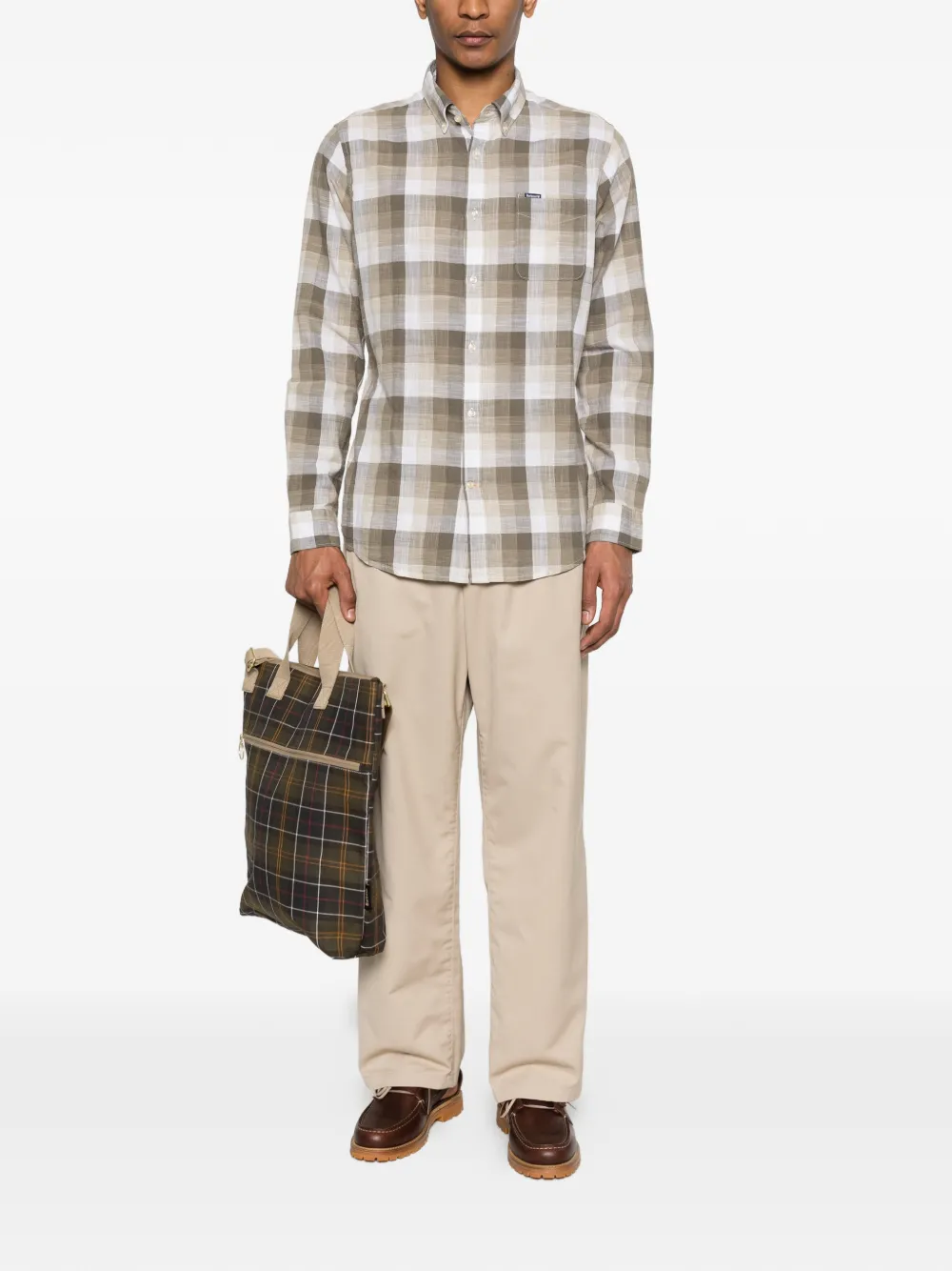 Carhartt WIP Evan plooibroek met knopen Beige