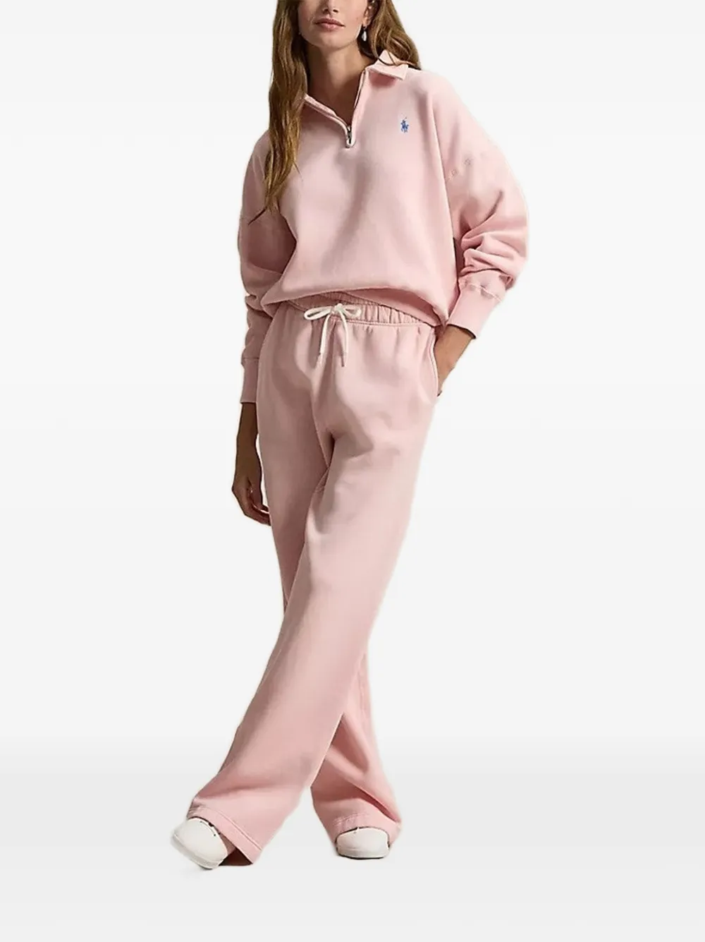 Polo Ralph Lauren Sweater met polokraag en rits Roze