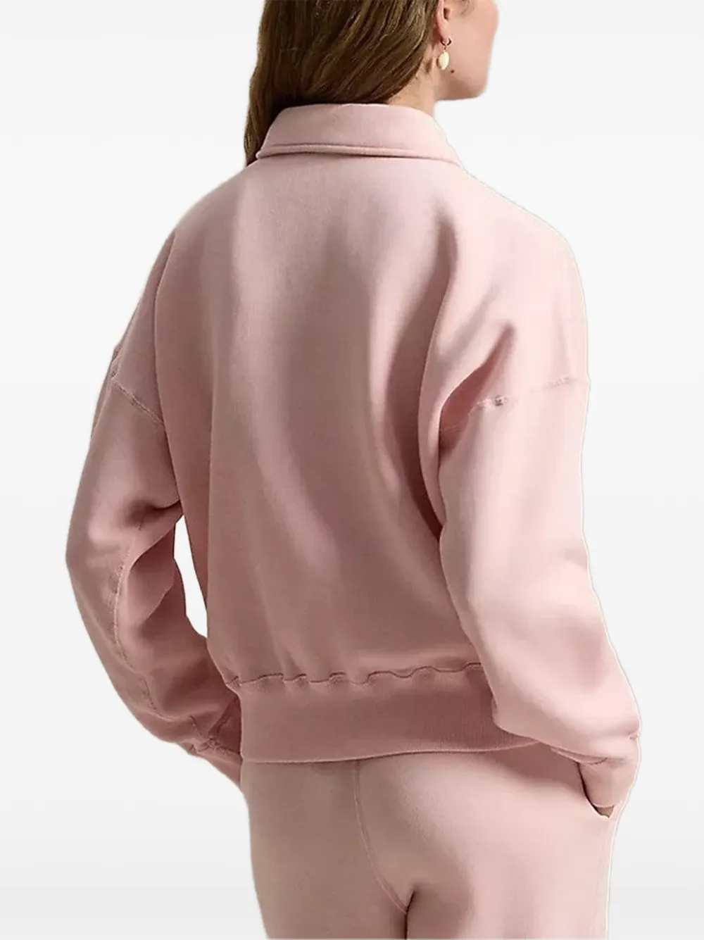 Polo Ralph Lauren Sweater met polokraag en rits Roze