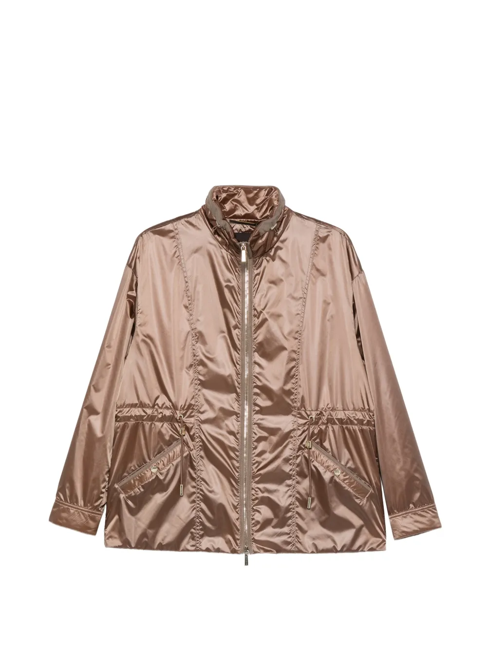 Moorer Eolia zip-fastening jacket - Marrone