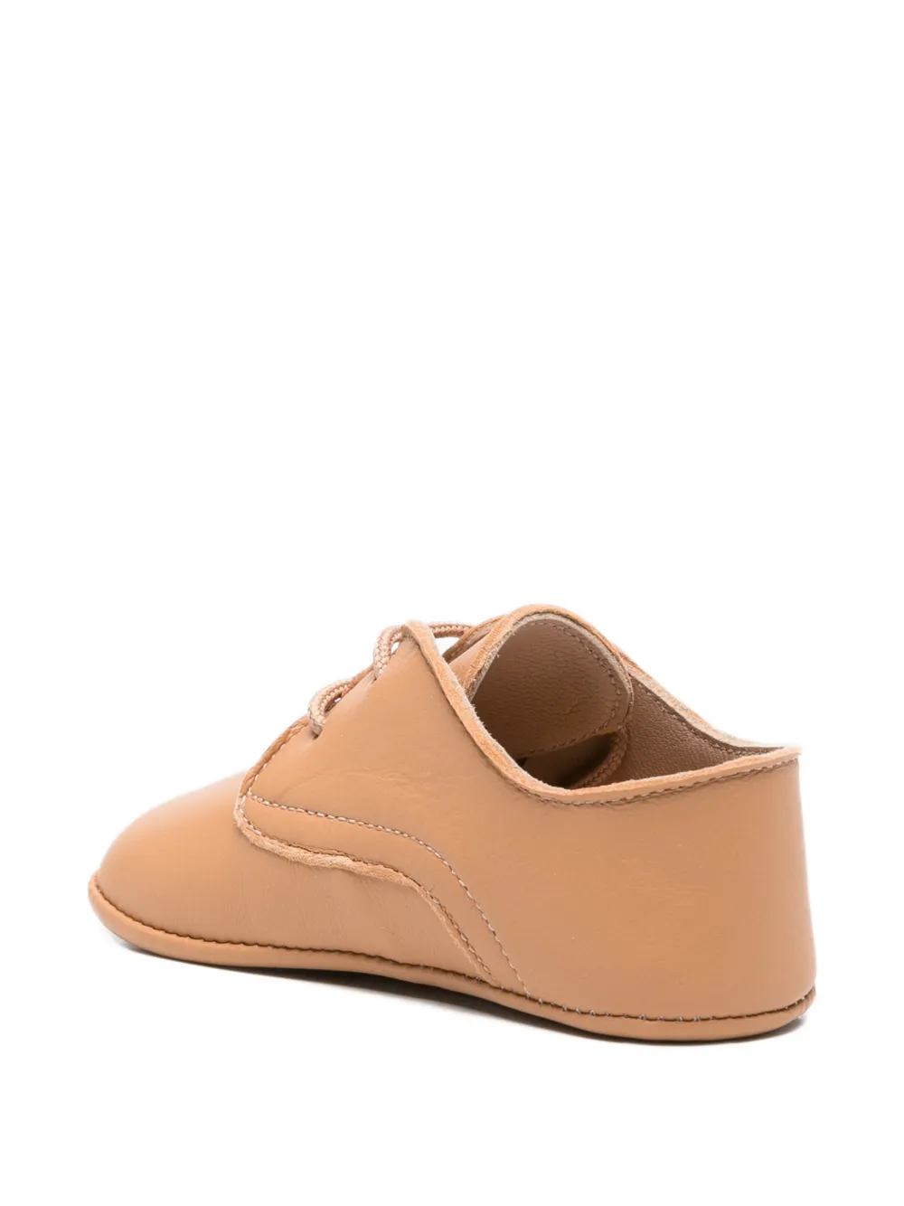 Eli1957 Slofjes met veters Bruin