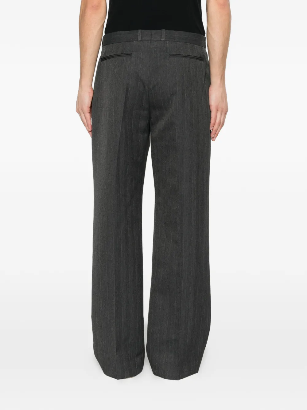 OUR LEGACY Slack broek met krijtstreep Grijs