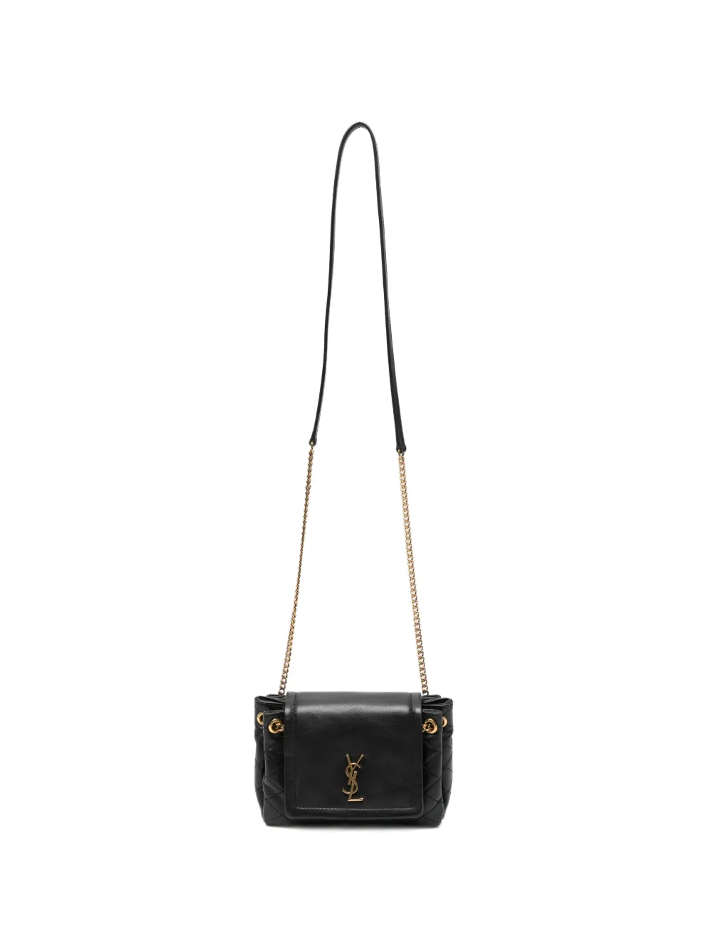 Saint Laurent Pre-Owned Borsa a tracolla trapuntata mini - Nero