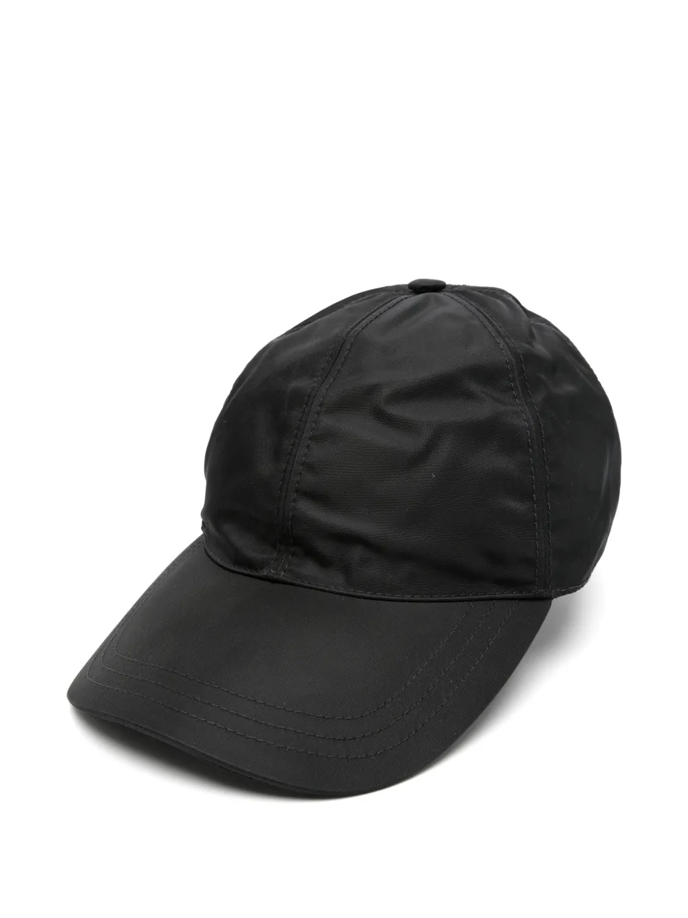 Prada Pre-Owned Cappello da baseball con applicazione triangolare - Nero