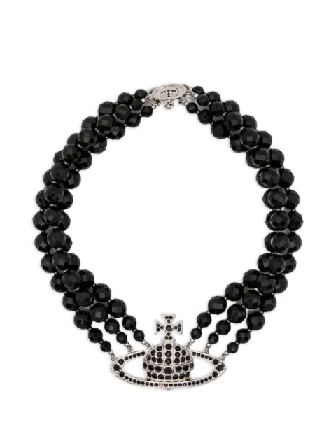 Vivienne Westwood Pre-Owned Messaline orb three-row choker