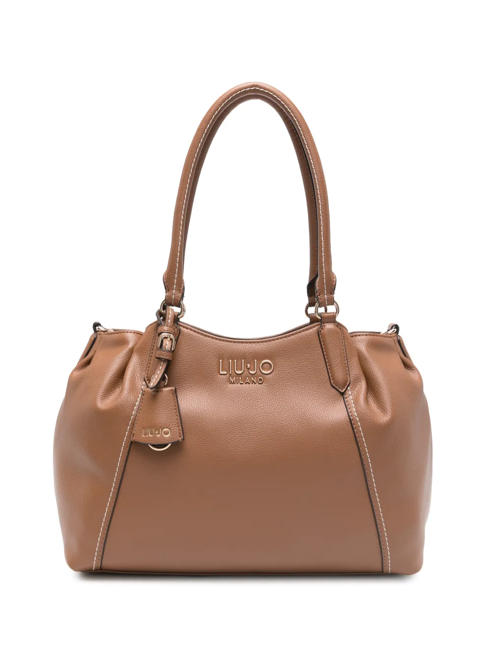LIU JO logo-plaque tote bag - Marrone