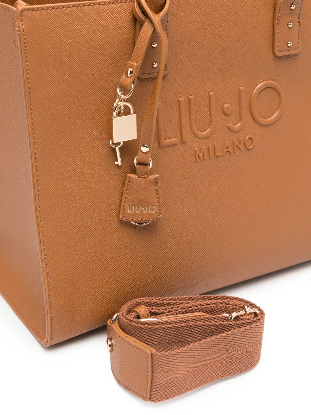  Liu Jo Embossed-logo Tote Bag - Brown 