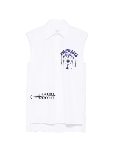Seafarer printed sleeveless top
