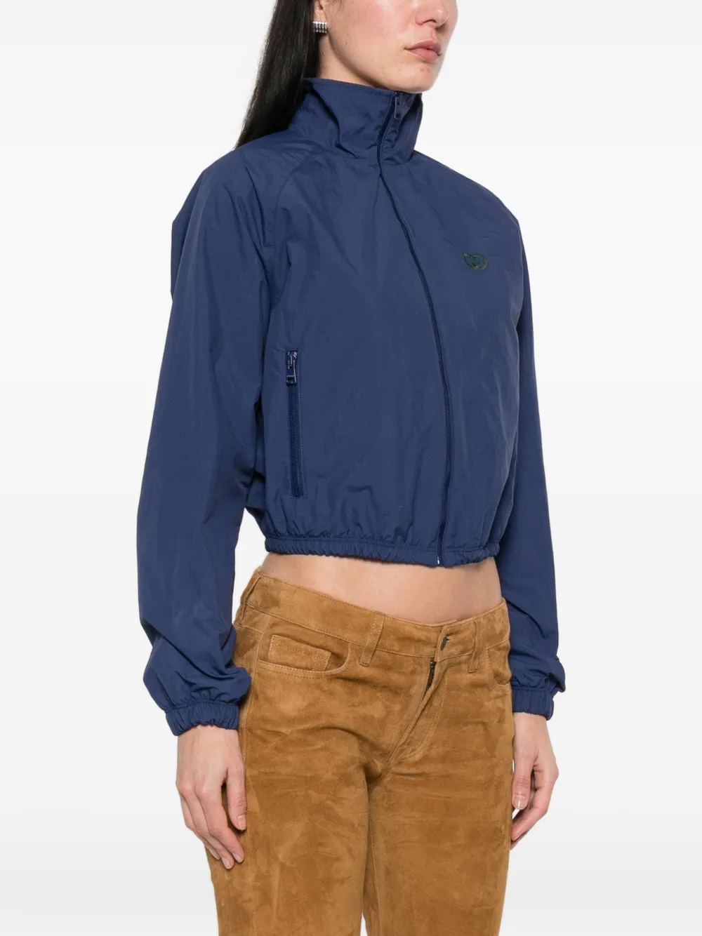  Gucci Striped Collar Jacket - Blue 