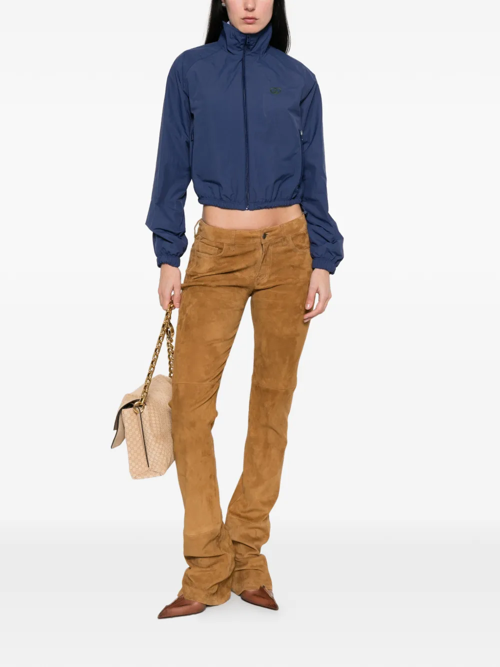 Gucci Striped Collar Jacket - Blue 