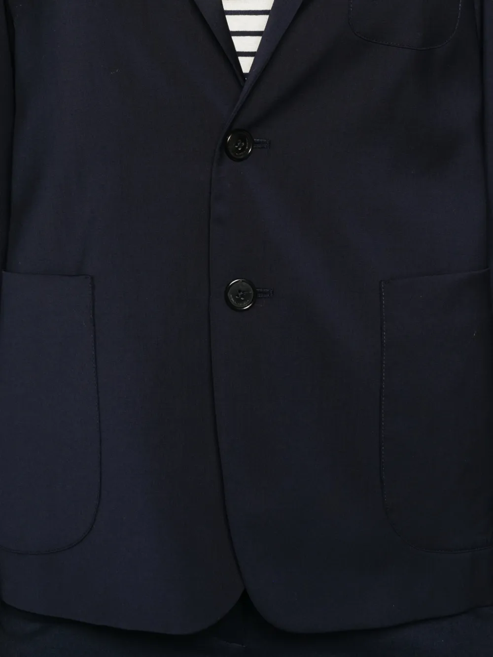 Barena Blazer met zak en knopen Blauw