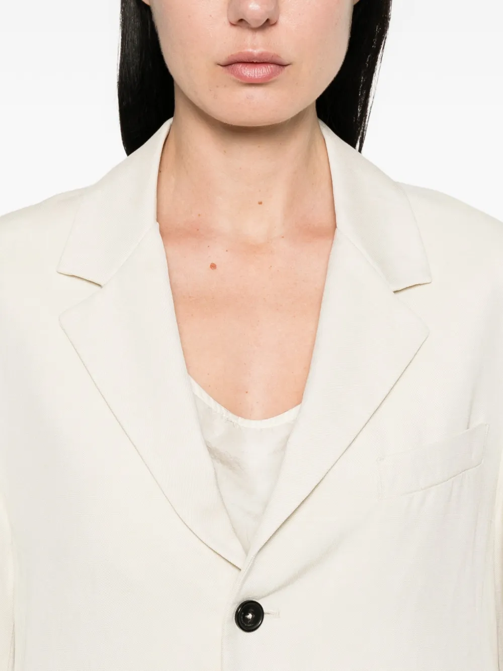 Barena Blazer met gekerfde afwerking en knopen Beige