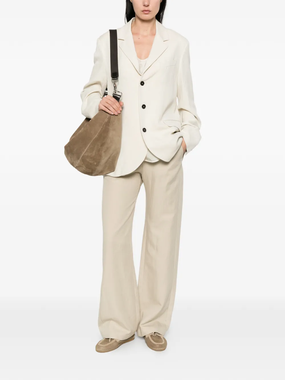  Barena Buttoned Notched Blazer - Neutrals 