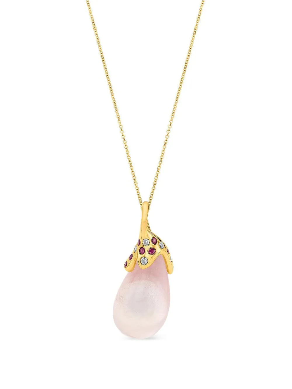 EDINA KISS drop-pendant necklace - Oro