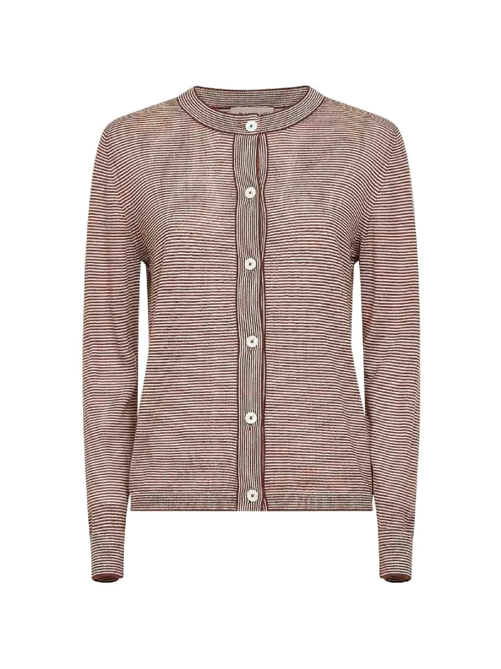 Blanca Vita button striped cardigan - Braun