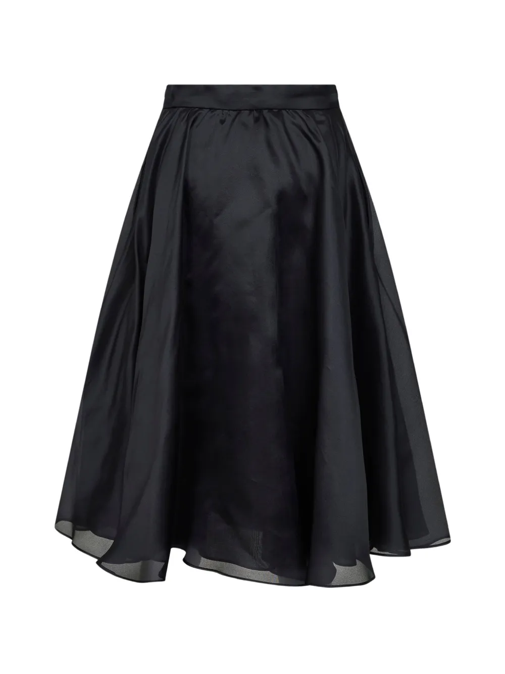  Max Mara Falda Fruncida - Negro 