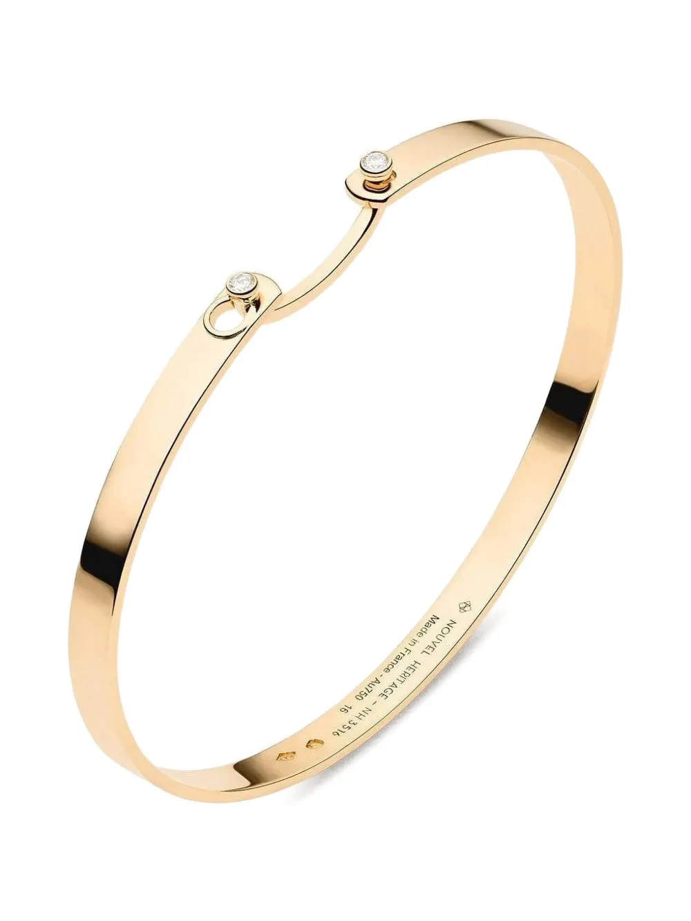Nouvel Heritage Monday Morning diamond bangle bracelet - Oro