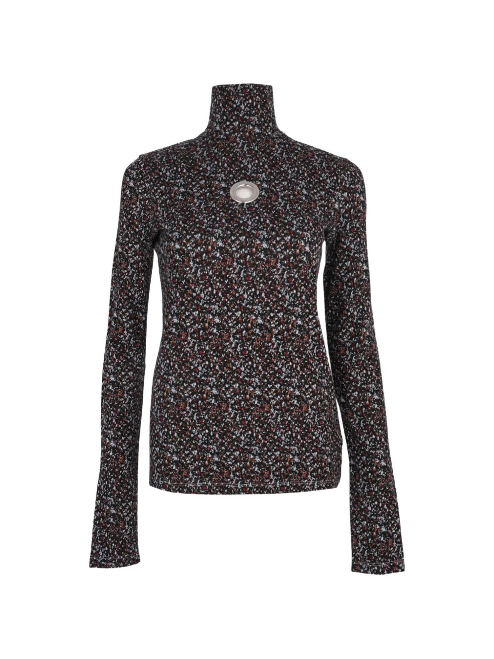 Rabanne long-sleeved top - Nero