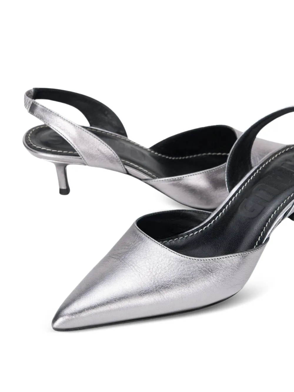 STAUD Sebastian slingback pumps Zilver