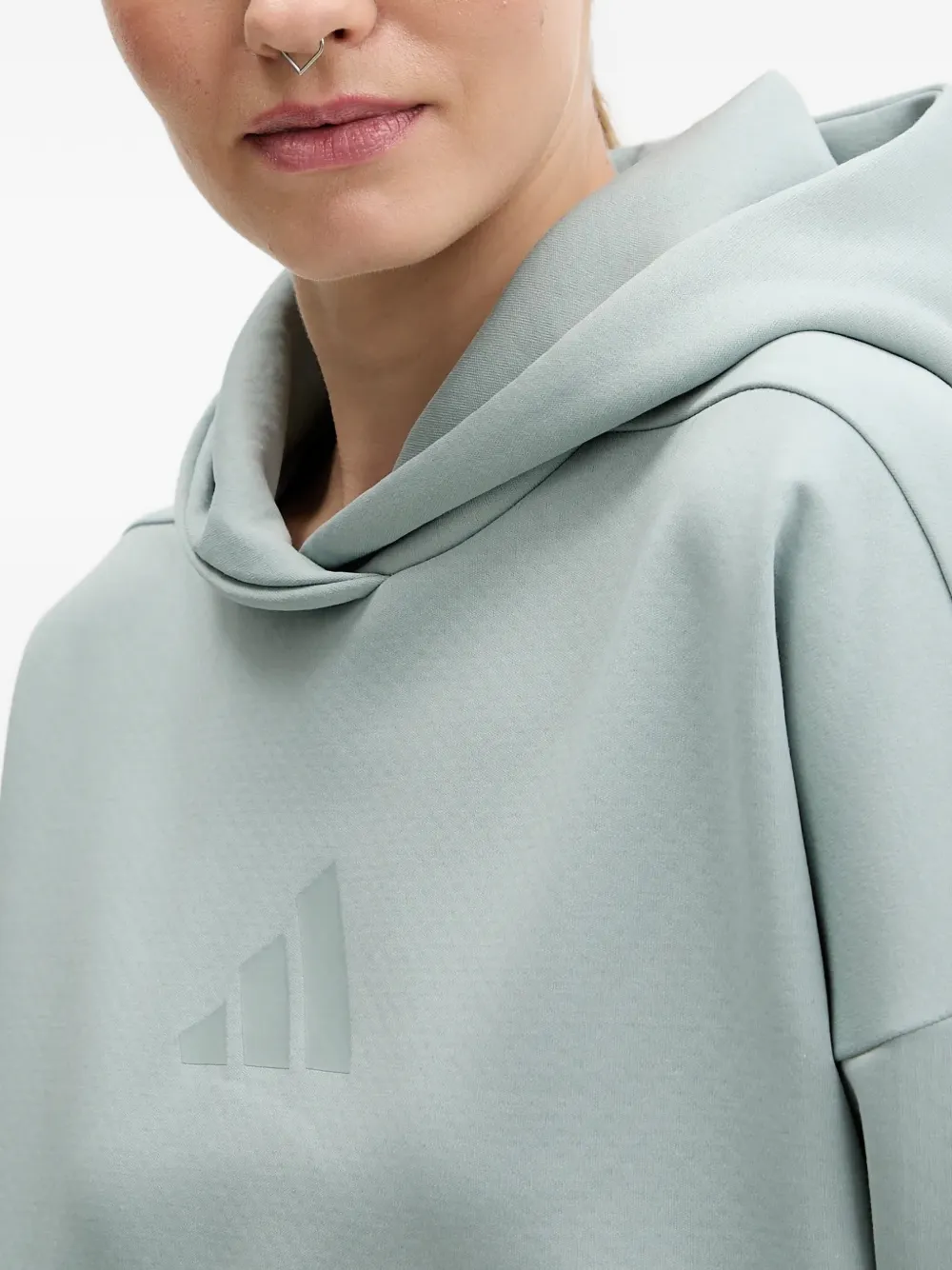 adidas logo hoodie Groen