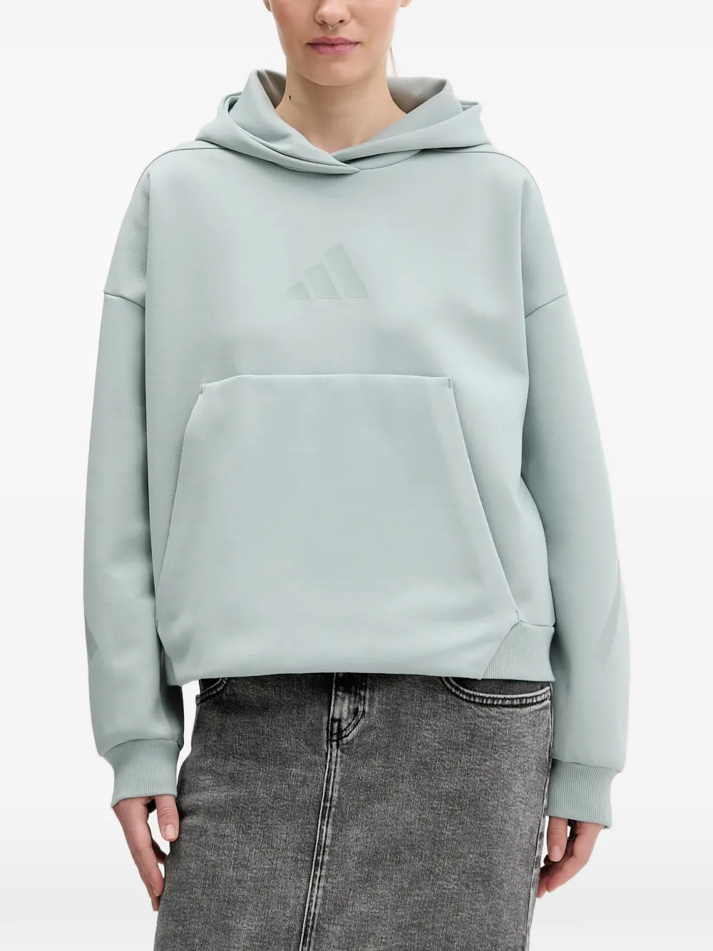adidas logo hoodie - Verde
