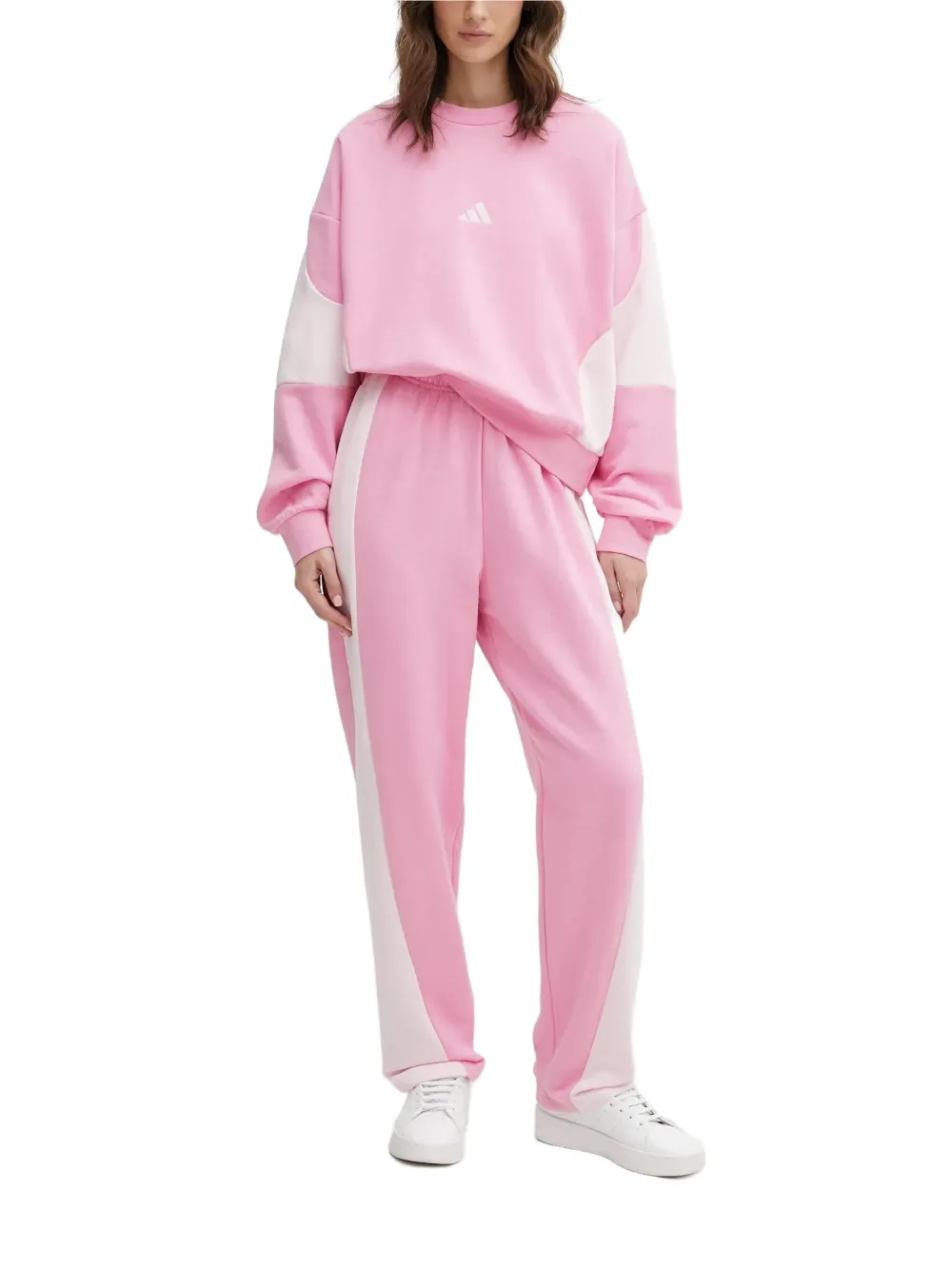 adidas Trainingspak met colourblocking en logo Roze